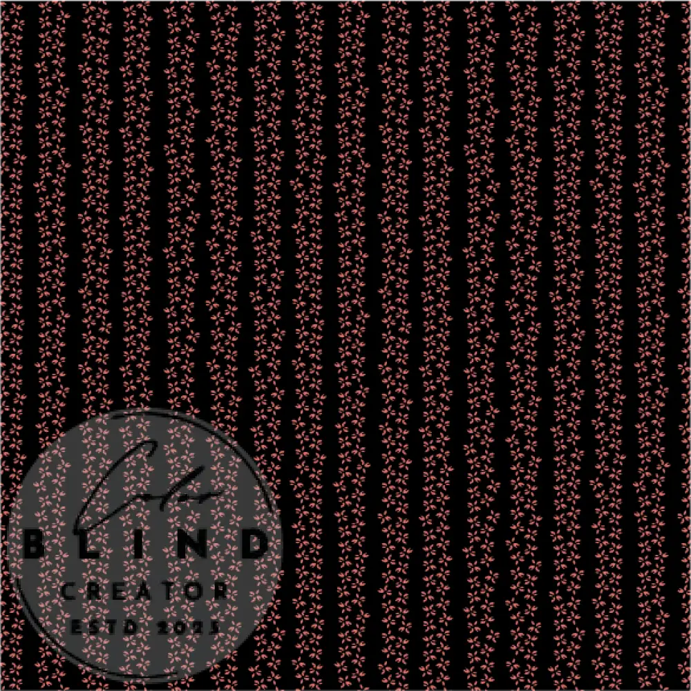 Dark Floral Random Stripe License Only Digital Art