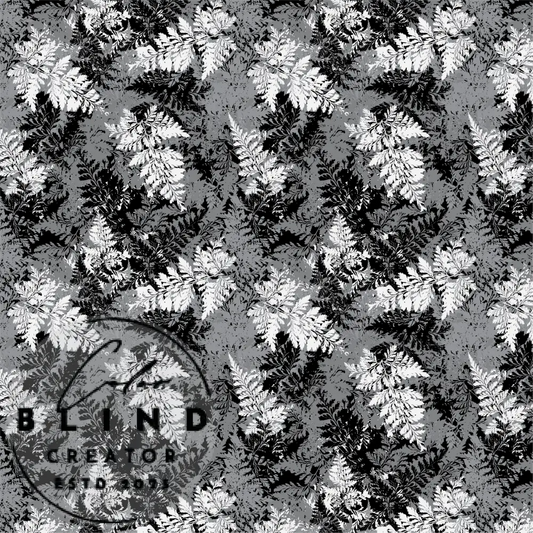 Black and White Fern License Only Digital Art