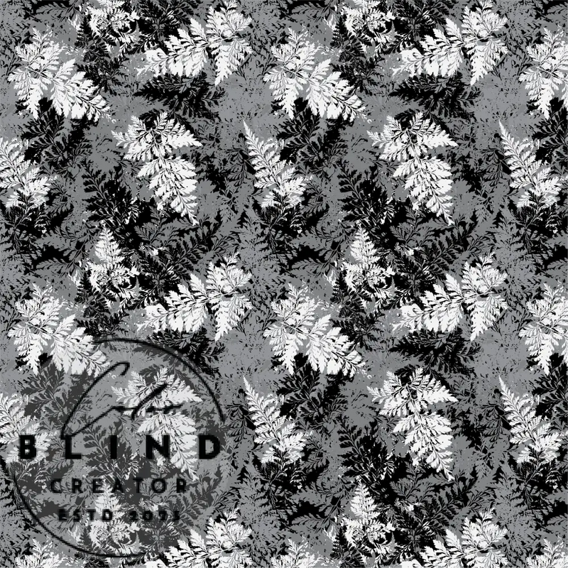 Black and White Fern License Only Digital Art