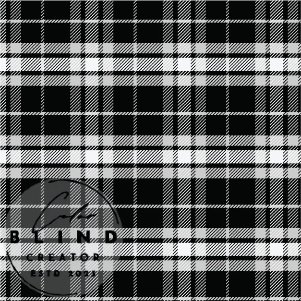 Black and White Plaid License Only Digital Art