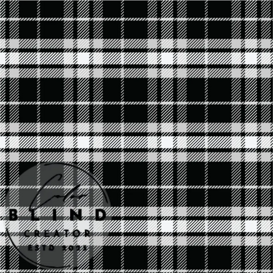 Black and White Plaid License Only Digital Art