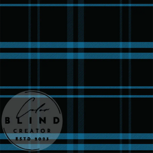 Black Light Blue Plaid License Only Digital Art