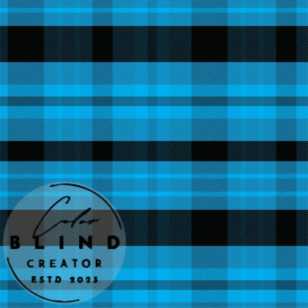 Blue Plaid License Only Digital Art