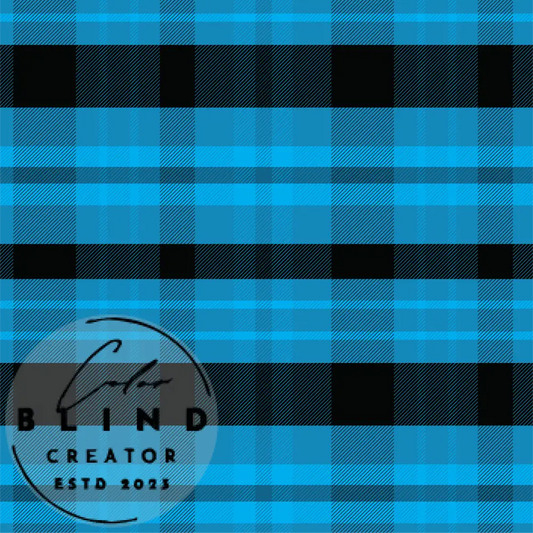 Blue Plaid License Only Digital Art