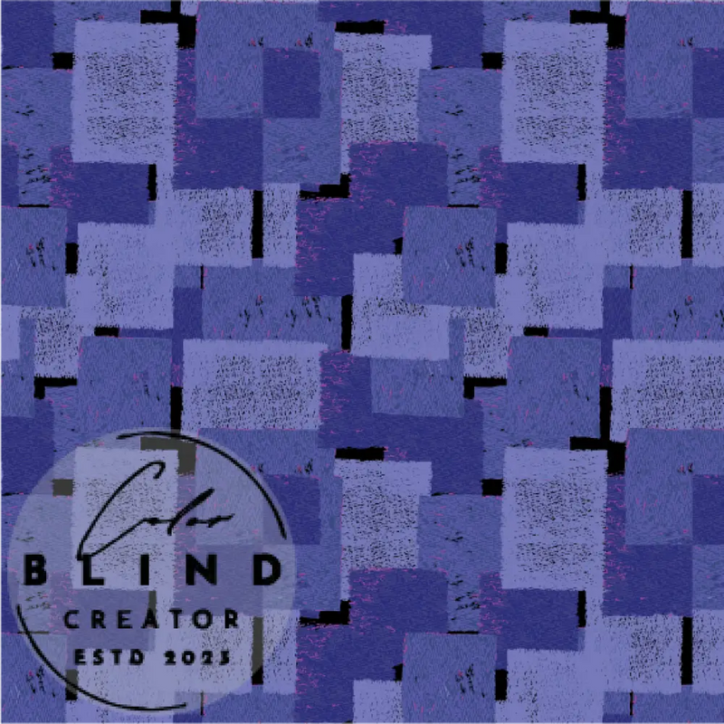 Blue Texture Square on Black License Only Digital Art