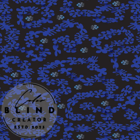 Blue Vine with Flowers License Only Digital Art