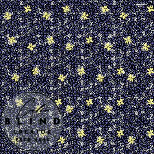 Blue-Yellow Floral (License for Use) License Only Digital Art