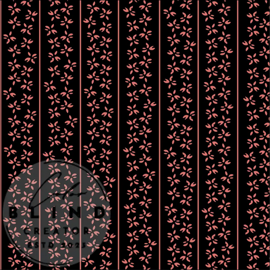 Chocolate Floral Stripe License Only Digital Art