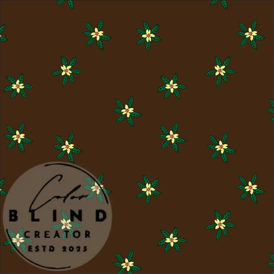 Delicate Flowers in Chocolate License Only Digital Art