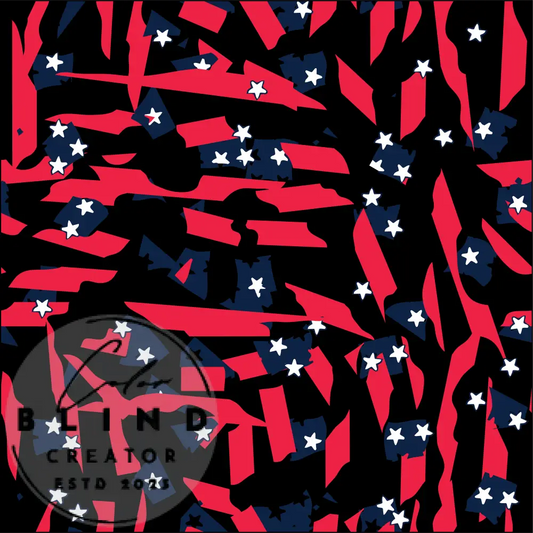 Exploded Stars and Stripes (License for Use) License Only Digital Art