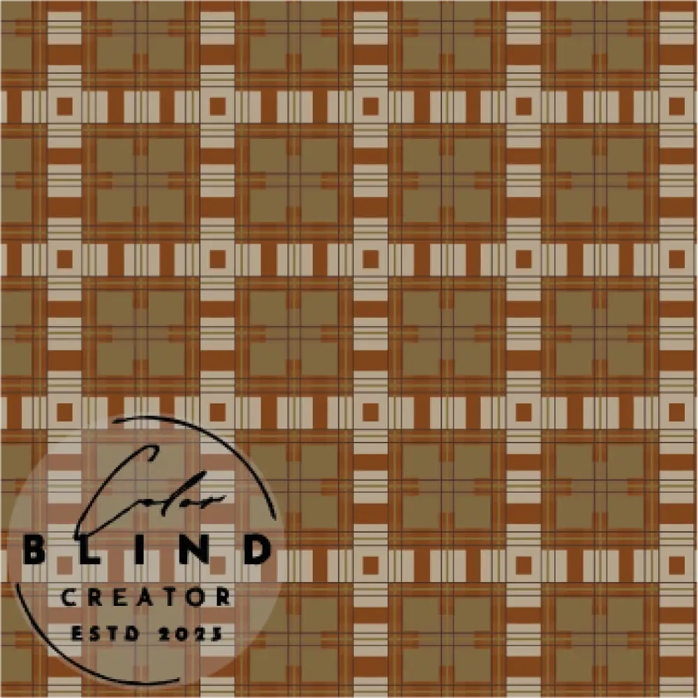 Warm Plaid License Only Digital Art