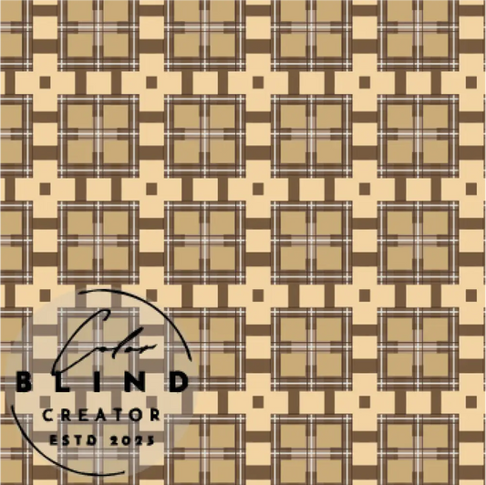 Warm Plaid Tan License Only Digital Art